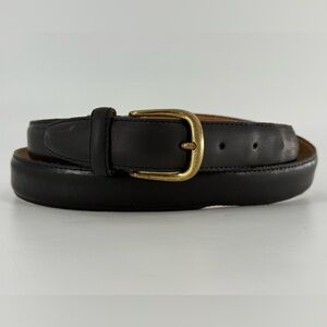 John Henry Vintage Black Leather Belt 40